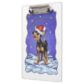 Sterrennacht Festive Chihuahua Klembord (Links)