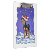 Sterrennacht Festive Chihuahua Klembord (Rechts)