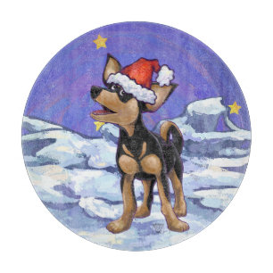 Sterrennacht Festive Chihuahua Snijplank