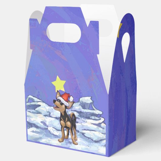 Sterrennacht Festive Chihuhua in Santa Hat Bedankdoosjes (Geopend)