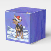 Sterrennacht Festive Chihuhua in Santa Hat Bedankdoosjes (Voorkant Zijde)