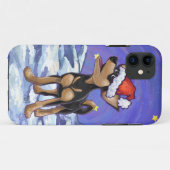 Sterrennacht Festive Chihuhua in Santa Hat Case-Mate iPhone Case (Achterkant (horizontaal))