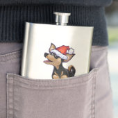 Sterrennacht Festive Chihuhua in Santa Hat Flacon (Voorbeeld)