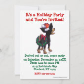 Sterrennacht Festive Chihuhua in Santa Hat Kaart (Achterkant)