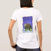 Sterrennacht Festive Tortoise in Santa Hat T-shirt (Achterkant)