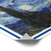 Sterrennacht, fijne kunst van Van Gogh Poster (Hoek)