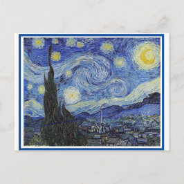 Sterrennacht, Fine Art van Van Gogh, Briefkaart