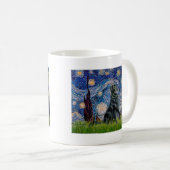 Sterrennacht - Flat Coated Retriever 2 Koffiemok (Voorkant rechts)