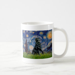 Sterrennacht - Flat Coated Retriever 2 Koffiemok