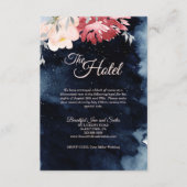 Sterrennacht Floral Wedding Accommodatie Informatiekaartje (Voorkant)