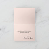 Sterrennacht Floral Wedding Hartelijk dank Bedankkaart (Binnen)