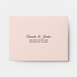 Sterrennacht Floral Wedding RSVP Envelope Envelop