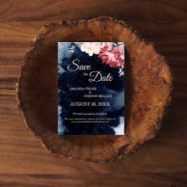 Sterrennacht Floral Wedding Save the Date