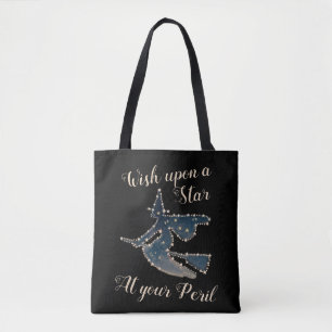 Sterrennacht Flying Witch Tote Bag