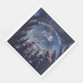 Sterrennacht Forest bruiloft Servet (Hoek)