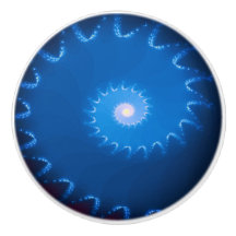 Sterrennacht Fractal Ceramic Knob.