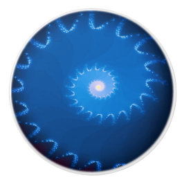 Sterrennacht Fractal Ceramic Knob. Keramische Knop