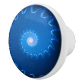 Sterrennacht Fractal Ceramic Knob. Keramische Knop (Rechts)