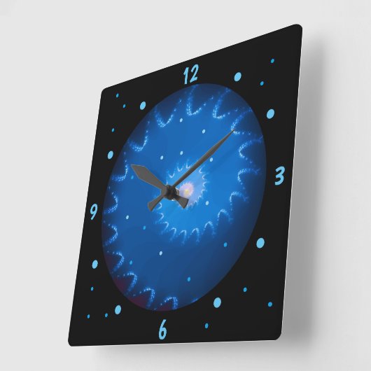 Sterrennacht Fractal Wall klok (Hoek)