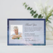 Sterrennacht Funeral Hartelijk dank | Memorial Car Bedankkaart (Staand voorkant)