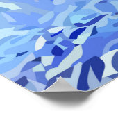 Sterrennacht Funny Alpaca Landscape Parody Poster (Hoek)