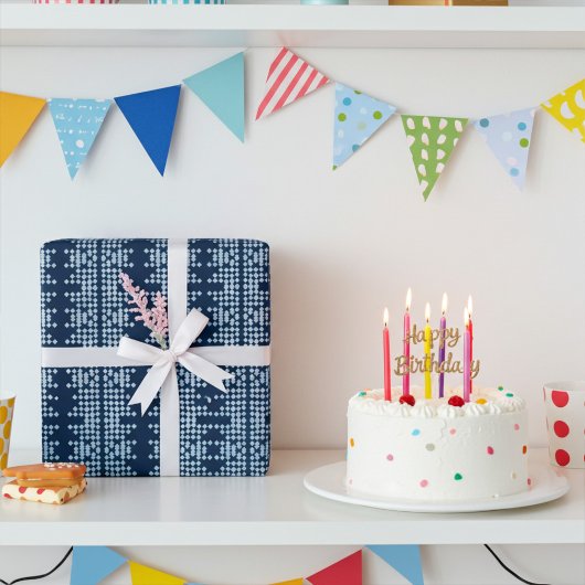 Sterrennacht - Futuristische Navy Blue All Occasio Cadeaupapier