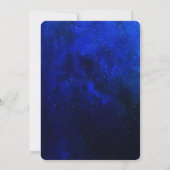 Sterrennacht Galaxy Bruiloft Kaart (Achterkant)