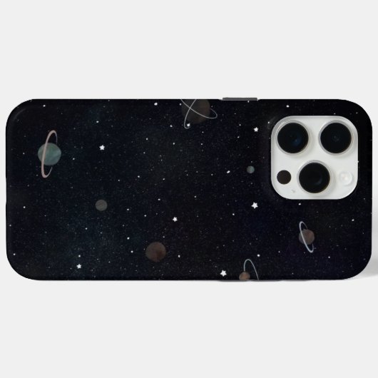 Sterrennacht Galaxy iPhone Case (Achterkant (horizontaal))