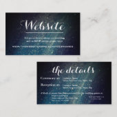 Sterrennacht Galaxy Website Enclosure Kaart (Voorkant / Achterkant)