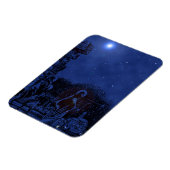 Sterrennacht Geboorte Scène Magneet (Linkerzijde)