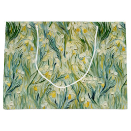 Sterrennacht-geïnspireerde Floral Paint Textured-s Groot Cadeauzakje