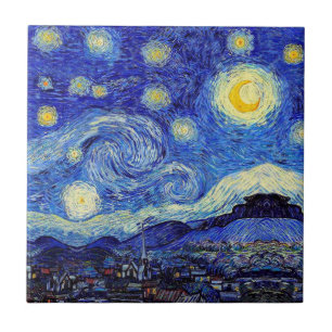 Sterrennacht Geïnspireerde Van Gogh Klassieke Pro Tegeltje