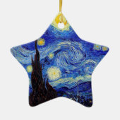 Sterrennacht Geïnspireerde Van Gogh Klassieke Prod Keramisch Ornament (Achterkant)