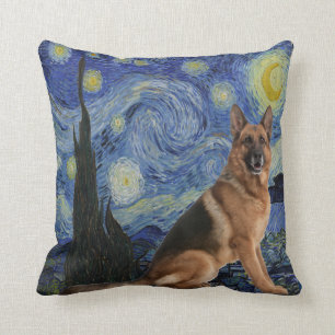 Sterrennacht German Shepherd Sierkussen