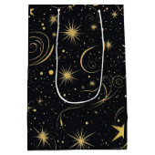 Sterrennacht geschenkzak medium cadeauzakje (Achterkant)