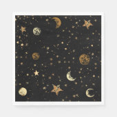 Sterrennacht Gold Moon Napkins Servet (Voorkant)