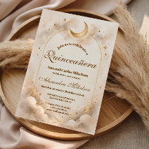 Sterrennacht Gouden Quinceañera