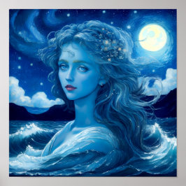 Sterrennacht 🌌 - Grieks Godin Fantasy Poster #6