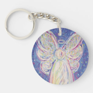 Sterrennacht Guardian Angel Custom Art Sleutelhang Sleutelhanger