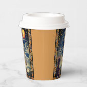 Sterrennacht Halloween Papieren Bekers (Rechts)