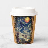 Sterrennacht Halloween Papieren Bekers (Voorkant)