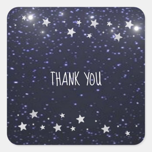 Sterrennacht Hartelijk dank Stickers (Voorkant)