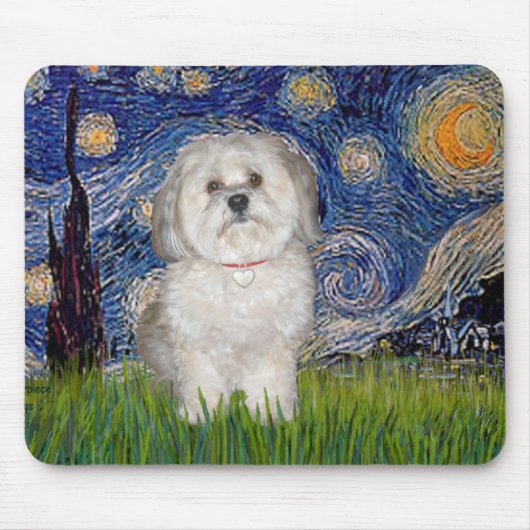 Sterrennacht - Havanese (F) Muismat (Voorkant)