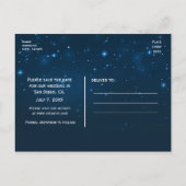 Sterrennacht Hemel Hemels Bewaar de Datum Postkaar Aankondigingskaart (Achterkant)