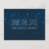 Sterrennacht Hemel Hemels Bewaar de Datum Postkaar Aankondigingskaart (Voorkant)