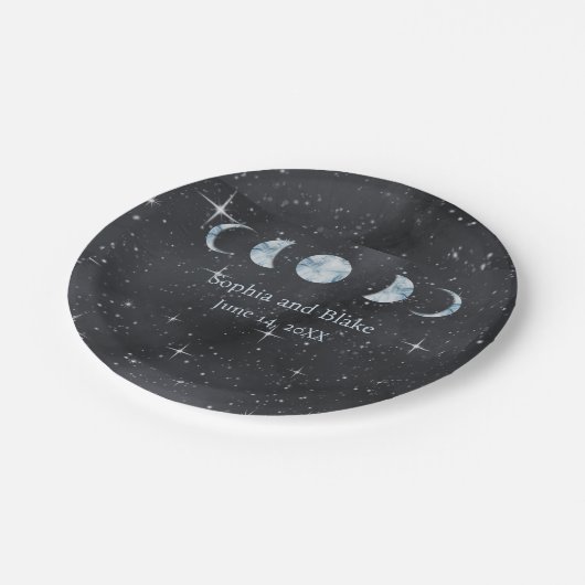 Sterrennacht Hemelse bruiloft Papieren Bordje (Gekanteld)