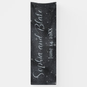 Sterrennacht Hemelse bruiloft Spandoek (Verticaal)