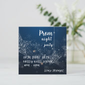 Sterrennacht Hemelse Hemelse Prom Night Dance Kaart (Staand voorkant)