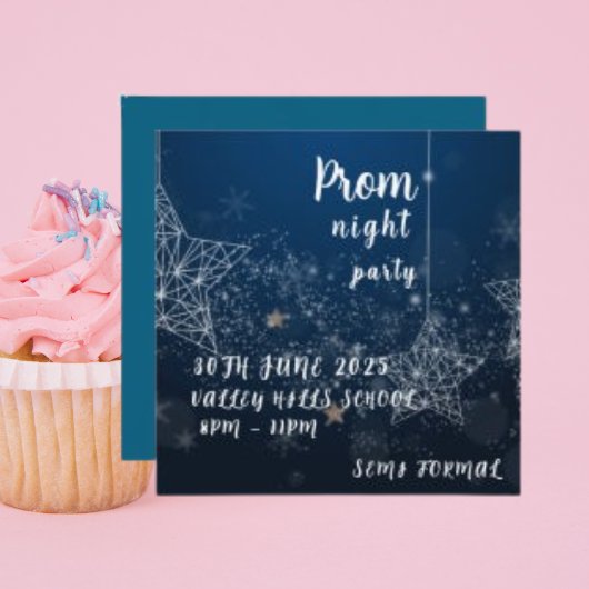 Sterrennacht Hemelse Hemelse Prom Night Dance Kaart