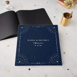 Sterrennacht Hemelse Trouw Navyblauw Elegant Gastenboek